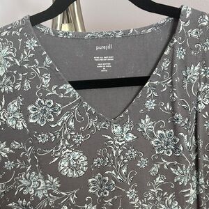 J. Jill Gray Floral Dress